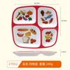 Plato de Cena de Melamina para Comida Ligera Creativa Plato con Compartimentos Equilibrado en Nutrición Dieta Saludable Hogar Imitación Porcelana Melamina 211 Plato de Cena