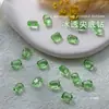 Rinestones para Uñas Ice-Clear Tendencia Verano Coloridos Rinestones de Base Puntiaguda Rinestones Transparentes Irregulares Rinestones Rectangulares de Corazón Ovalados para Uñas