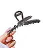 Pinza para el pelo dulce de aleación estilo coreano con espiga de trigo para moño en la parte trasera de la cabeza, Pinza de tiburón con proceso de galvanoplastia para evitar la decoloración, Accesorio para el pelo de Yiwu