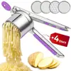Prensador de Acero Inoxidable con Mango de Silicona para Puré de Patatas Herramientas de Cocina Prensa de Patatas Gadgets de Cocina