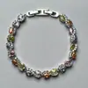 Nuevo Hip Hop con Zircón en Forma de Corazón Pulsera de Alto Sentido Estilo Punk para Hombres y Mujeres Joyería Precio de Fábrica al por Mayor