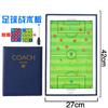 Fútbol Portátil Entrenador Pizarra Táctica Suministros Pizarra de Comando Juego Entrenamiento Magnético Borrable Plegable Cuaderno