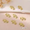 Suministrado Directamente por el Fabricante, Decoraciones para Uñas de Caballo Mecedora de Aleación en Varias Formas, Decoraciones para Uñas de Caballo Mecedora Doradas y Plateadas, Accesorios de Uñas Transfronterizos