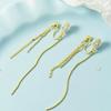 Aretes de Clip con Borla Larga Sin Agujeros en las Orejas para Mujer 2021 Nueva Moda Placa de Incienso de Mosquitos Sensación de Alta Gama Aretes de Clip