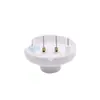 Portalámparas de rosca E27E14 Base blanca para bombilla de luz abierta Portalámparas de plástico Accesorios de iluminación