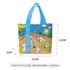 Nova Moda Desenho Animado Bolsa de Lona Grossa Bolsa de Ombro Bolsa de Estudante Bolsa de Armazenamento para Viagem de Primavera Bolsa de Lona Ins