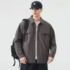 Chaqueta para hombre, ropa de trabajo, estilo retro japonés, cuello camisero, nuevo modelo primavera y otoño 2026, marca de moda, casual a la moda, venta al por mayor para jóvenes