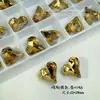 Maillard Arte de Uñas Champagne de Alta Calidad Marrón Claro Fondo Puntiagudo Diamante Irregular Color Té Huevo de Paloma Diamante Apilado Decoraciones para Uñas