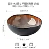 Louça com Esmalte de Forno Transfronteiriço Cruz de Fogo Tigelas e Pratos Cerâmicos Irregulares em Degradê Exportados para Europa e América Porcelana Retrô Individual