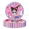Decoraciones de Cumpleaños Sanrio Temáticas de Kuromi Globos de Kuromi Vajilla Desechable Suministros Lazo Regalo