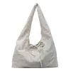 Mochila Casual de Cuadros Doble Cara para Mujer 2025 Nueva Bolso Tote de Hombro de Gran Capacidad Bolso de Axila para Viajes con Lazo