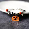 Europa e Estados Unidos transfronteiriços mais vendidos pulseira de Halloween pulseira de abóbora nova pulseira de cerâmica laranja para festival de fantasmas atacado