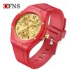 Oufani Nuevo Reloj Más Vendido Luminoso Impermeable Sencillo Infantil Estudiante Reloj de Examen Tres Dimensiones Escala Reloj de Cuarzo