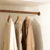 Barra para Colgar Ropa de Madera Maciza con Fuerte Capacidad de Carga, Adecuada para Armario, Vestidor, Balcón, Habitación de Casa, Suministro Directo de Fábrica, Personalizable