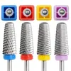 Cabeça Redonda de aço tungstênio dente cruzado cabeça de polimento para unhas broca para remover unhas remoção de pele morta ferramenta para unhas com broca para máquina de unhas