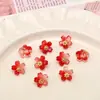 Colgante de Cristal de Color Flor de Cerezo de 10 mm Material para Pulsera de Abalorios Hecha a Mano DIY Accesorios Decorativos para Pulsera