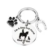 Amazon Llavero Transfronterizo para Amantes de los Caballos Regalo para Amigos Llavero de Acero Inoxidable Regalo de Ánimo Inspirador