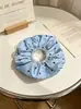 Direto do fabricante, scrunchie de laço simples com enchimento de algodão, scrunchie de cetim, scrunchie estilo coreano, elástico de cabelo, faixa de cabelo