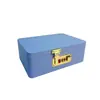 Caja metálica rectangular con cerradura de contraseña, caja sorpresa personalizada, caja metálica rectangular con cerradura para empaque de papelería
