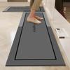 Tapete de Cocina Viento Simple Absorbente de Aceite Tapete de Piso de Barro Diatómico Hogar Separación Seco y Húmedo Tapete de Piso de Dos Piezas Se Puede Cortar