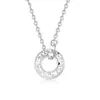 Colar Feminino com Pingente Intertravado de Prata Esterlina 999 Gelo Triturado Conjunto Corrente Presente de Aniversário de Nicho para Namorada