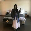 En stock: Nuevo abrigo corto de gabardina de estilo coreano para otoño de 2026, de nicho, cuello alto, holgado, color liso, versátil, de alta gama, para mujer
