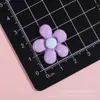 Flor brillante de cinco pétalos flor pequeña accesorios para el cabello cuerda para el pelo pasador material DIY hecho a mano accesorios de resina parche pegatinas para refrigerador