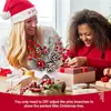 Las Decoraciones Navideñas Más Populares de Amazon, Mini Árbol de Navidad Simulado con Troncos de Madera, Decoraciones Navideñas