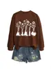 Amazon eBay sitio independiente de moda y único para mujer, recipiente químico de cinco frascos, sudadera floral otoño-invierno para comercio exterior