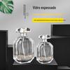Atacado de fábrica frasco spray de perfume de alta qualidade 30-100ml frasco de perfume de vidro branco cristal frasco sub-frasco de perfume líquido