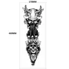 Rey Lobo Cabeza de Lobo Dominante Tatuaje Calcomanía Brazo Conjunto Transfronterizo Calcomanía de Brazo Completo Patrón Grande Calcomanía de Transferencia de Agua Tatuaje