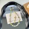 Muñeca Linda de Dibujos Animados Cadena Hecha a Mano Cordón Colgante Adorno Colgante Cordón para Teléfono Bolso con Cuentas para Cámara Colgante para Teléfono