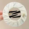 Pinza para el pelo de estampado a cuadros para mujer, nuevo modelo 2026, pinza ovalada hueca para la parte trasera de la cabeza, pinza de pico de pato grande, accesorio para el cabello de alta gama