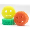 Esponja de Cara Sonriente Esponja Sensible a la Temperatura para Limpieza de Cocina, Lavado de Platos y Fregado de Ollas Herramienta Mágica, Esponja de Lavado de Platos de Dibujos Animados para el Hogar Limpiador Mágico