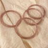 Pulseira de vidro não metálico nova menina estilo chinês sentindo um passo por um pulseira de jingle menina gentil pulseira rosa roxa maré.