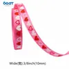 Cinta del Día de San Valentín 1cm Rosa y Roja Empaque de Caja de Regalo del Día de San Valentín Cinta Decorativa para Invitación de Boda Compromiso
