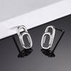 Arete para Hombre Individualidad Temperamento Femenino Hip-Hop Trendy Arete para Hueso de la Oreja de Hombre Plata Esterlina Aguja para la Oreja 2022 Nueva Moda