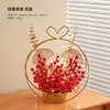 Adornos de inauguración feliz diseño de casa nueva suministros para la ceremonia de mudanza a la casa cesta de flores decoraciones para sala de estar en casa fruta abundante