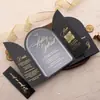 Invitaciones de Boda Estilo Europeo, Portatarjetas Negro Banda Acrílica para Invitación, Invitación de Boda, Invitación para Celebración Festiva