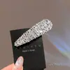 Presilha lateral com franja e cristais, elegante e luxuosa, super brilhante, cheia de strass, presilha BB formato gota d'água, presilha de cabelo lateral de alta qualidade para mulheres