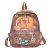 Mochila Escolar Infantil Kapibala Estampada Fofa Grande Capacidade Leve Mochila Literária para Menina do Ensino Fundamental Venda por Atacado