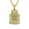 Joyería europea y americana Venta caliente AliExpress No. 23 Colgante de hombre Jersey colgante de diamante fresco exagerado collar