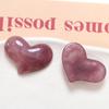 Ins Humo Difuminado Brillo Esquina Afilada Corazón de Melocotón Grande Accesorios de Resina DIY Pendientes Pasador Material para Funda de Teléfono Móvil Venta al por Mayor