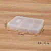 Caja de Almacenamiento Dividida para Refrigerador de Grado Alimenticio Contenedor de Frescura para Alimentos Caja Congeladora para Ingredientes de Carne Caja Doméstica para Preparación de Comidas y Porcionado