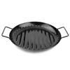 Bandeja de Churrasco Quadrada Perfurada de Aço Carbono Transfronteiriça para Uso Externo Bandeja Drenante para Churrasco Panela Antiaderente Cesta para Churrasco de Legumes Bandeja de Churrasco