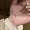 Collar Nuevo Lágrima de Diosa de la Luna para Mujer Cadena para Clavícula Dulce Lindo Estilo Girly Lujo Ligero Diseño de Nicho Moderno Versátil