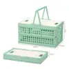 Cesta de Compras Plegable, Cesta de Picnic, Cesta de Almacenamiento Plegable, Artículos Esenciales para Acampar al Aire Libre, Cesta de Compras Portátil para Supermercado