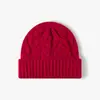 Gorro de punto para hombre y mujer, otoño e invierno, mezcla de lana y acrílico, con borde enrollado, a prueba de viento, cálido y plegable, adecuado para ir al trabajo