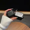 Estojo para fone de ouvido Apple AirPods Estojo para fone de ouvido com textura de couro AirPods4 Estojo para fone de ouvido de couro texturizado para negócios pro2