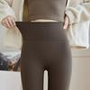 89002 # Nuevos Pantalones de Coco de Lana para Otoño e Invierno, Cintura Alta, Levanta Glúteos, Comprime Vientre, Forro Polar, Cálidos, Leggings de Abrigo, Pantalones Tiburón para Mujer